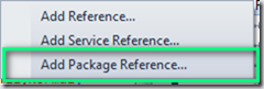 Add Package Reference